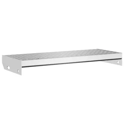 vidaXL Stopnica z rešetko 60x24x7 cm pocinkano jeklo