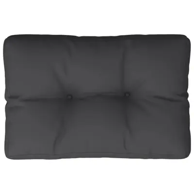 vidaXL Blazina za kavč iz palet črna 60x40x12 cm