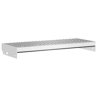vidaXL Stopnica z rešetko 60x24x7 cm pocinkano jeklo