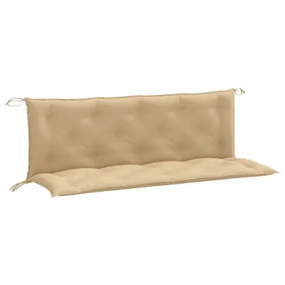 vidaXL Blazina za vrtno klop 2 kosa melanž bež 150x50x7 cm blago