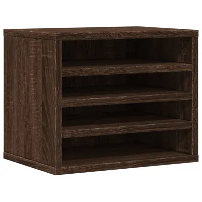 vidaXL Organizator za pisalno mizo rjavi hrast 36x26x29,5 cm inž. les