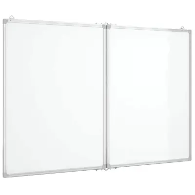 vidaXL Magnetna tabla zložljiva 100x80x1,7 cm aluminij
