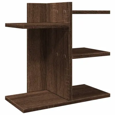 vidaXL Organizator za pisalno mizo rjavi hrast 42x21,5x42 cm inž. les