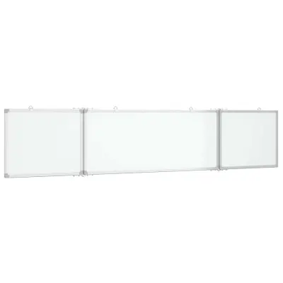 vidaXL Magnetna tabla zložljiva 200x40x1,7 cm aluminij