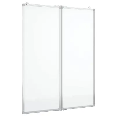 vidaXL Magnetna tabla zložljiva 80x100x1,7 cm aluminij