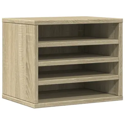 vidaXL Organizator za pisalno mizo sonoma hrast 36x26x29,5 cm inž. les