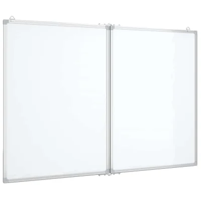 vidaXL Magnetna tabla zložljiva 120x60x1,7 cm aluminij