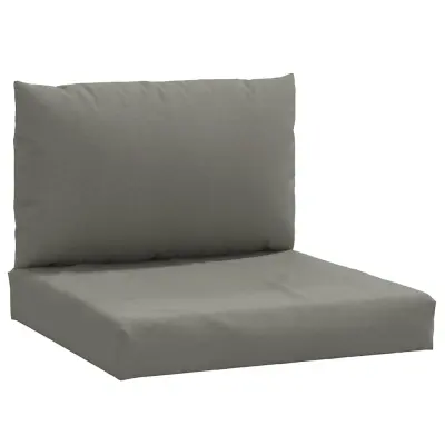 vidaXL Blazine za palete 2 kosa melanž temno sivo blago