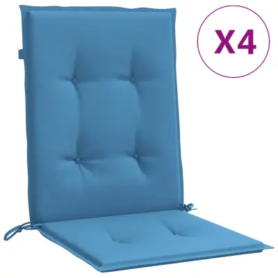 vidaXL Blazina za stol 4 kosi melanž modra 100x50x4 cm blago