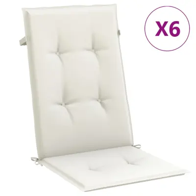 vidaXL Blazina za stol 6 kosov melanž krem 120x50x4 cm blago