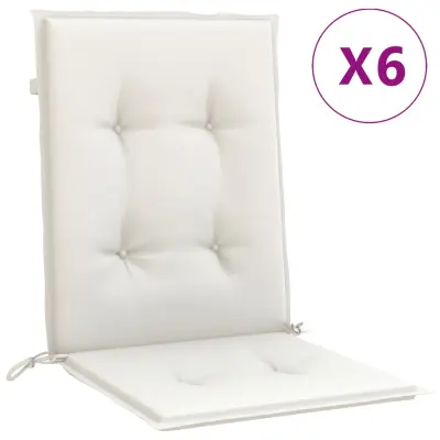 vidaXL Blazina za stol 6 kosov melanž krem 100x50x4 cm