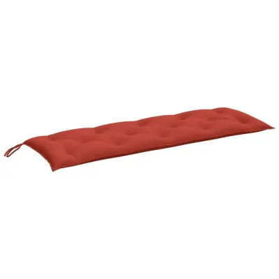 vidaXL Blazina za vrtno klop melanž rdeča 150x50x7 cm blago