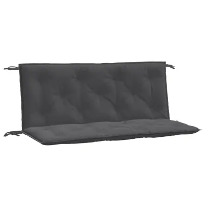 vidaXL Blazina za vrtno klop 2 kos melanž antracit 120x50x7 cm blago