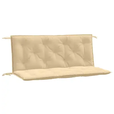 vidaXL Blazina za vrtno klop 2 kosa melanž bež 120x50x7 cm blago
