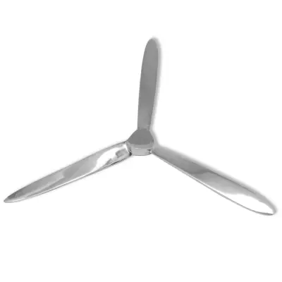 vidaXL Stenski propeler aluminij srebrne barve 70 cm