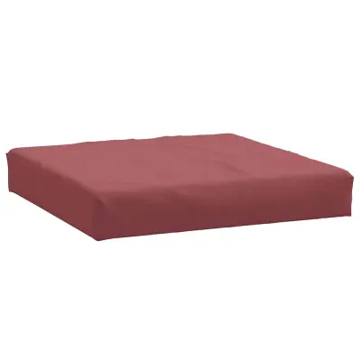 vidaXL Blazina za palete melanž vinsko rdeča 60x60x9,5 cm blago