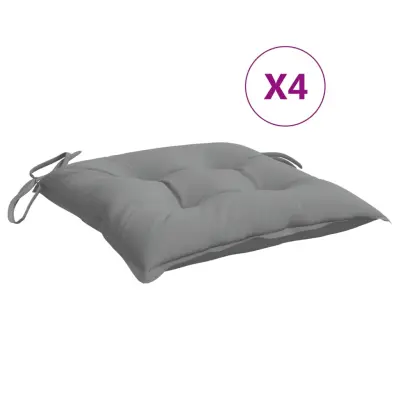 vidaXL Blazine za stole 4 kosi sive 50x50x7 cm oxford tkanina