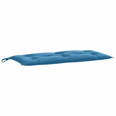 vidaXL Blazina za vrtno klop melanž modra 100x50x7 cm blago