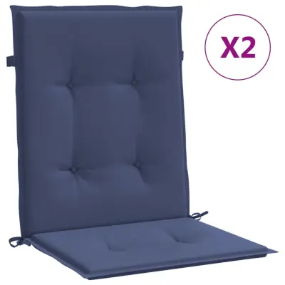 vidaXL Blazine za stole 2 kosa mornarsko modro blago