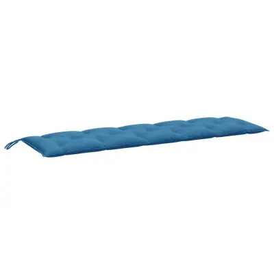 vidaXL Blazina za vrtno klop melanž modra 180x50x7 cm blago