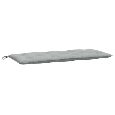 vidaXL Blazina za vrtno klop melanž svetlo siva 120x50x7 cm blago