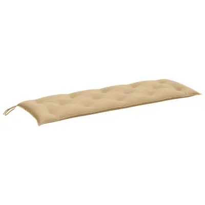 vidaXL Blazina za vrtno klop melanž bež 150x50x7 cm blago