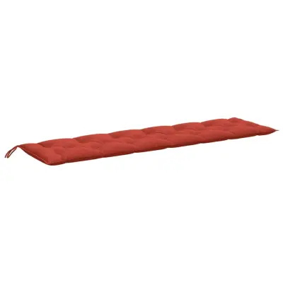 vidaXL Blazina za vrtno klop melanž rdeča 200x50x7 cm blago