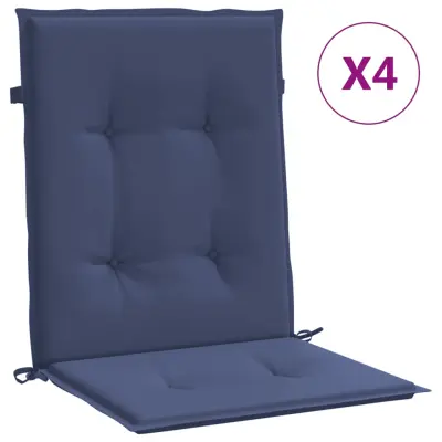 vidaXL Blazine za stole 4 kosa mornarsko modro blago