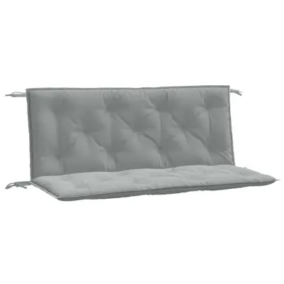 vidaXL Blazina za vrtno klop 2 kos melanž sv. siva 120x50x7 cm blago