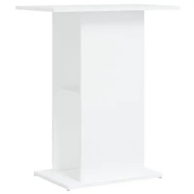 vidaXL Stojalo za akvarij belo 60,5x36x72,5 cm inženirski les