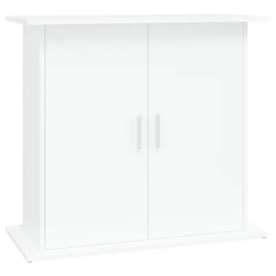 vidaXL Stojalo za akvarij belo 81x36x73 cm inženirski les