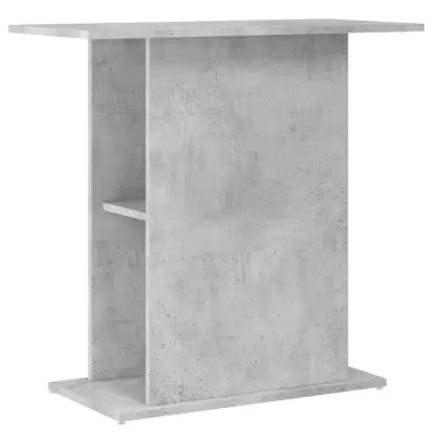 vidaXL Stojalo za akvarij betonsko sivo 75x36x72,5 cm inženirski les