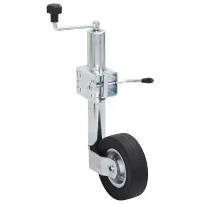 vidaXL Podporno kolo za prikolico z deljeno objemko 60 mm jeklo