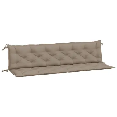 vidaXL Blazina za vrtno klop 2 kosa taupe 200x50x7cm oxford tkanina