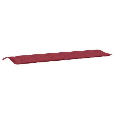 vidaXL Blazina za vrtno klop vinsko rdeča 200x50x7 cm oxford tkanina