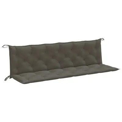 vidaXL Blazina za vrtno klop 2 kos melanž tm. siva 200x50x7 cm blago