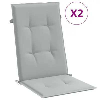 vidaXL Blazina za stol 2 kosa melanž svetlo siva 120x50x4 cm blago
