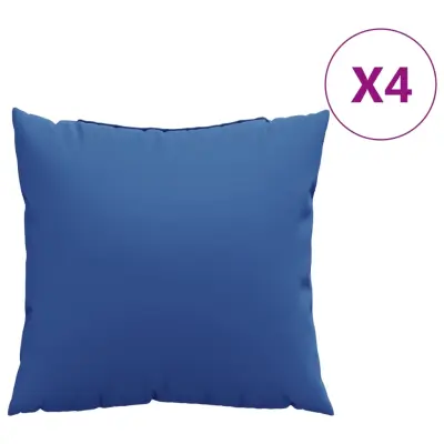 vidaXL Blazine za kavč 4 kosi kraljevsko modre 50x50 cm blago
