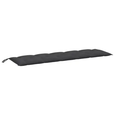 vidaXL Blazina za vrtno klop melanž antracitna 180x50x7 cm blago