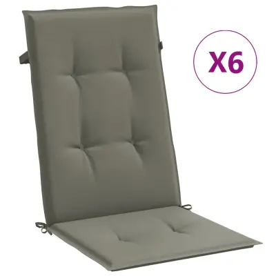 vidaXL Blazina za stol 6 kosov melanž temno siva 120x50x4 cm blago