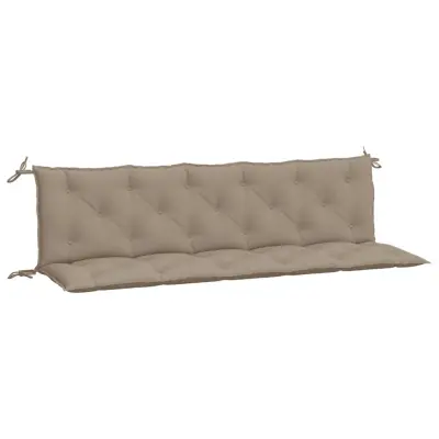 vidaXL Blazina za vrtno klop 2 kosa taupe 180x50x7cm oxford tkanina