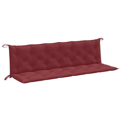 vidaXL Blazina za vrtno klop 2 kosa melanž rdeča 200x50x7 cm blago