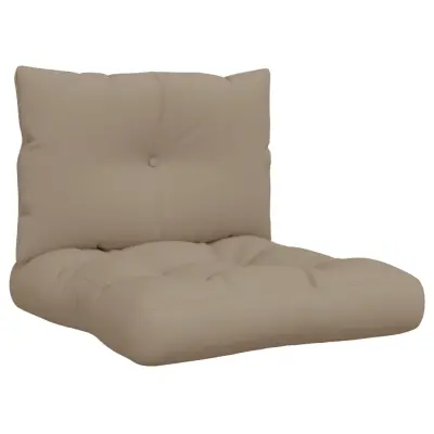 vidaXL Blazine za palete 2 kosa taupe blago