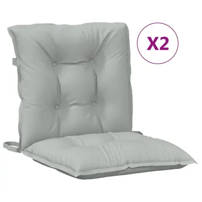 vidaXL Blazina za stol 2 kosa melanž svetlo siva 100x50x7 cm blago