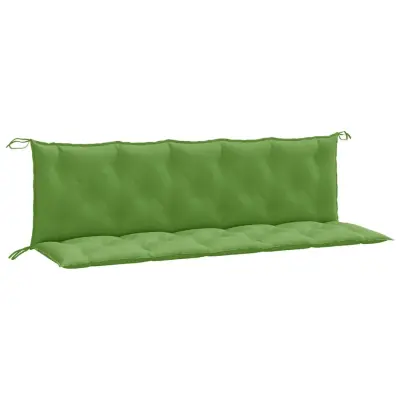 vidaXL Blazina za vrtno klop 2 kosa melanž zelena 180x50x7 cm blago