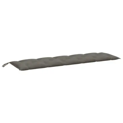 vidaXL Blazina za vrtno klop melanž temno siva 180x50x7 cm blago
