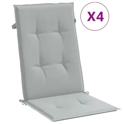 vidaXL Blazina za stol 4 kosi melanž svetlo siva 120x50x4 cm blago