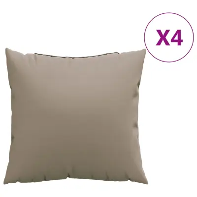 vidaXL Blazine za kavč 4 kosa taupe 40x40 cm blago