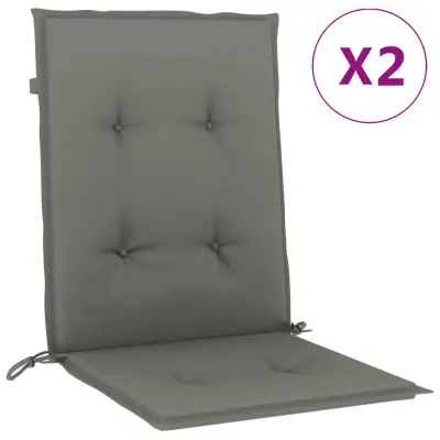 vidaXL Blazina za stol 2 kosa melanž temno siva 100x50x4 cm blago