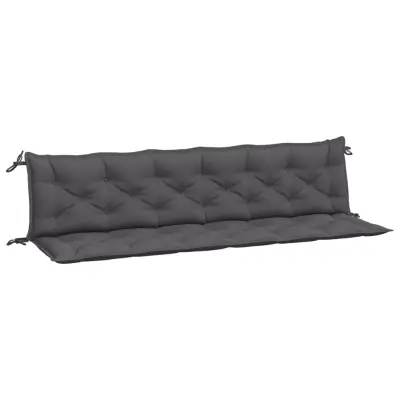 vidaXL Blazina za vrtno klop 2 kosa antracit 200x50x7cm oxford tkanina